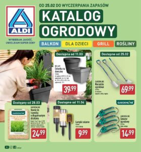 Gazetka Aldi ogród i balkon 25.02