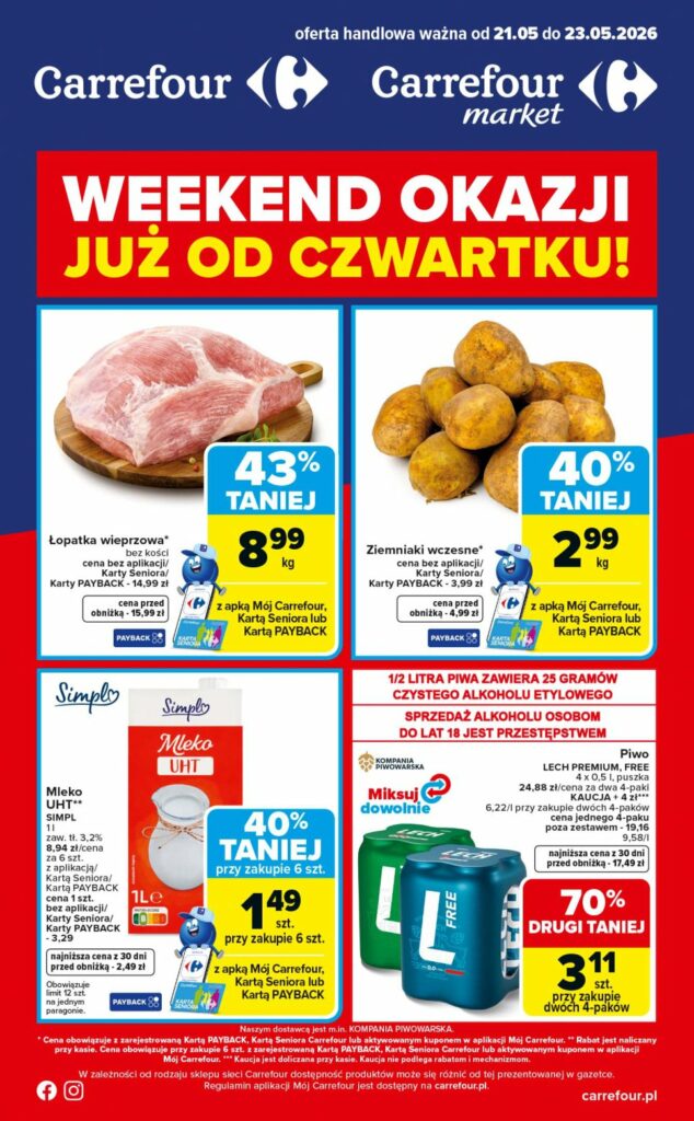Gazetka promocyjna Carrefour ważna od 21.05 do 23.05.2026