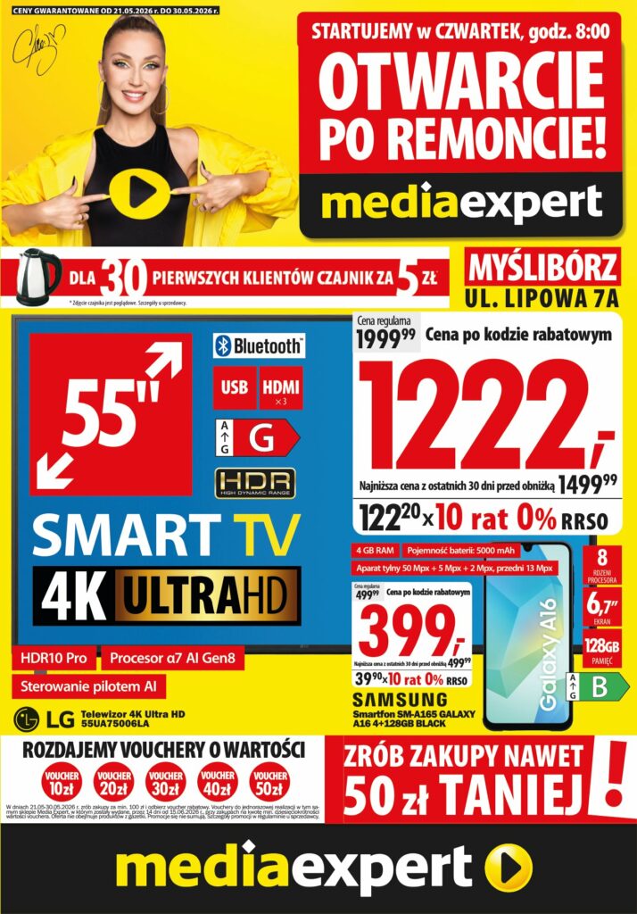 Gazetka promocyjna Media Expert ważna od 21.05 do 30.05